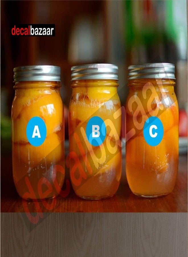 Decalbazaar A to Z Alphabet Round Letter Labels (Set 2), Vinyl Glossy Finish, 1 Inch, Sky Blue, Indoor Outdoor Use - Image 3